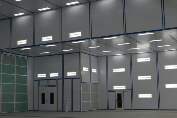 Покрасочно-сушильная камера для самолетов Airbus в Авиационно-техническом центре