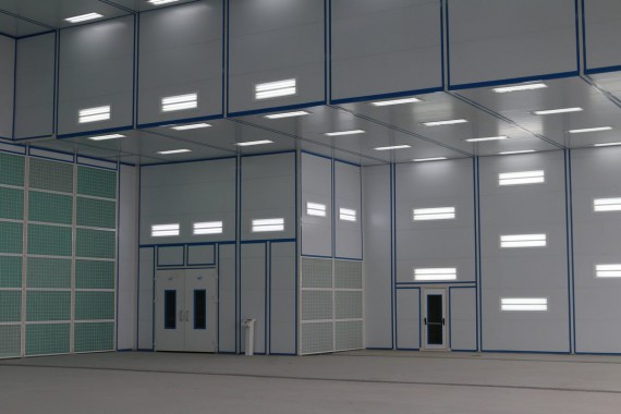 Покрасочно-сушильная камера для самолетов Airbus в Авиационно-техническом центре