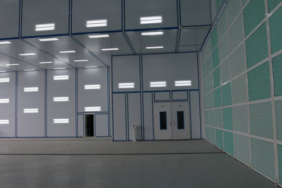 Покрасочно-сушильная камера для самолетов Airbus в Авиационно-техническом центре