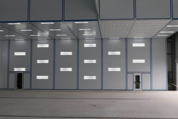 Покрасочно-сушильная камера для самолетов Airbus в Авиационно-техническом центре