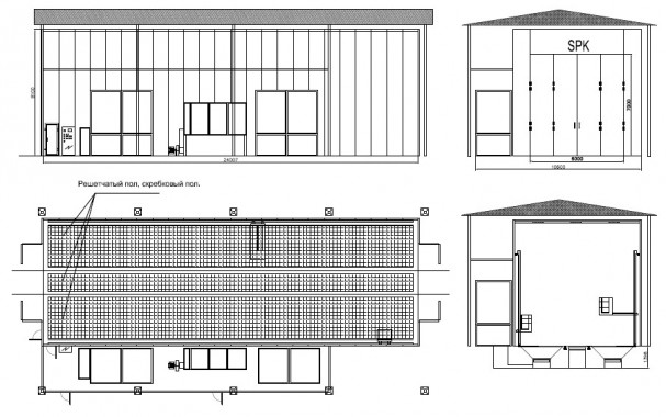 Обитаемая дробеструйная камера в уличном исполнении SPK 24.8.8 Обитаемая дробеструйная камера в уличном исполнении SPK 24.8.8