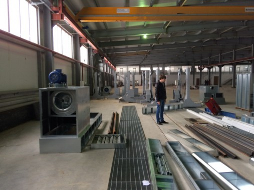 Окрасочно-сушильная камера для окраски металлоконструкций и ферм SPK 15.4.6. Италия Окрасочно-сушильная камера для окраски металлоконструкций и ферм SPK 15.4.6. Италия