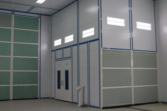 Покрасочно-сушильная камера для самолетов Airbus в Авиационно-техническом центре