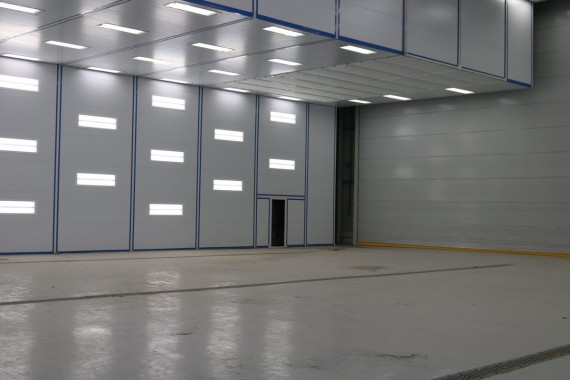 Покрасочно-сушильная камера для самолетов Airbus в Авиационно-техническом центре