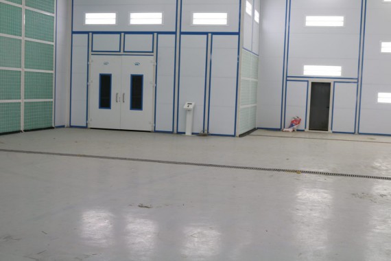 Покрасочно-сушильная камера для самолетов Airbus в Авиационно-техническом центре