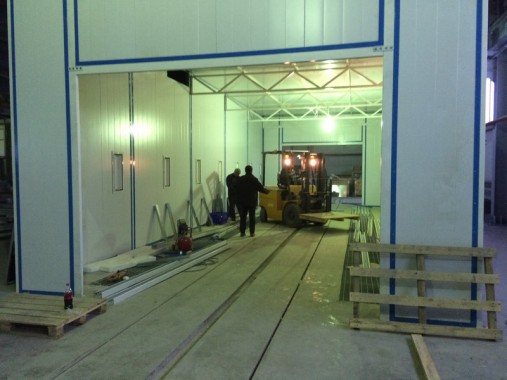 Окрасочно-сушильная камера для окраски металлоконструкций и ферм SPK 15.4.6. Италия Окрасочно-сушильная камера для окраски металлоконструкций и ферм SPK 15.4.6. Италия