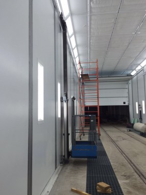 Покрасочно-сушильная камера для локомотивов для Музея РЖД г. Екатеринбург