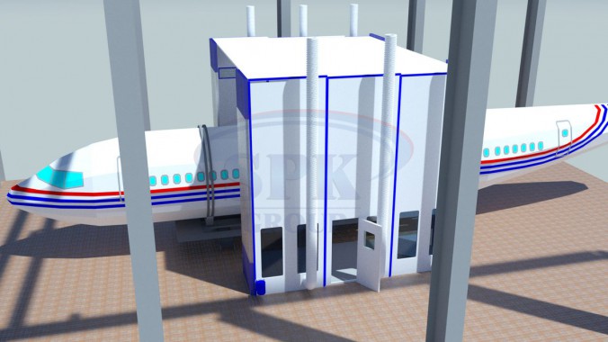 Телескопическая камера окраски самолетов SPK-6.8.6 Телескопическая камера окраски самолетов SPK-6.8.6