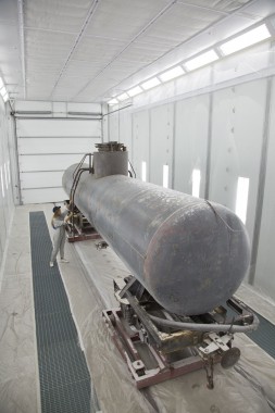 Покрасочно-сушильная камера для локомотивов для Музея РЖД г. Екатеринбург