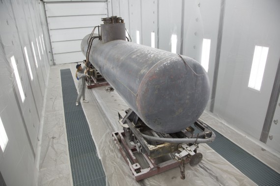 Покрасочно-сушильная камера для локомотивов для Музея РЖД г. Екатеринбург