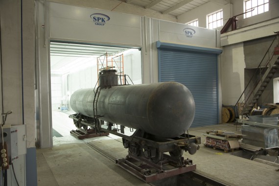 Покрасочно-сушильная камера для локомотивов для Музея РЖД г. Екатеринбург