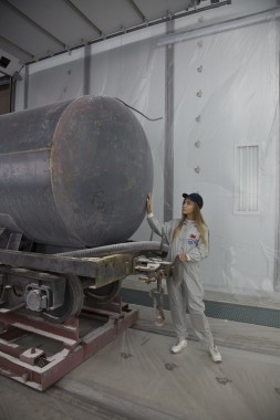 Покрасочно-сушильная камера для локомотивов для Музея РЖД г. Екатеринбург