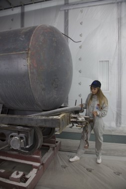 Покрасочно-сушильная камера для локомотивов для Музея РЖД г. Екатеринбург