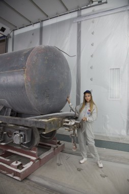 Покрасочно-сушильная камера для локомотивов для Музея РЖД г. Екатеринбург