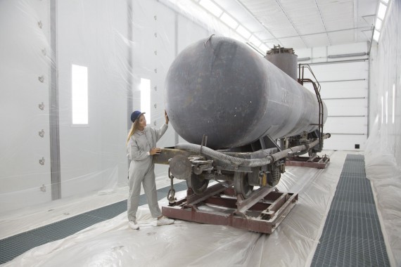 Покрасочно-сушильная камера для локомотивов для Музея РЖД г. Екатеринбург