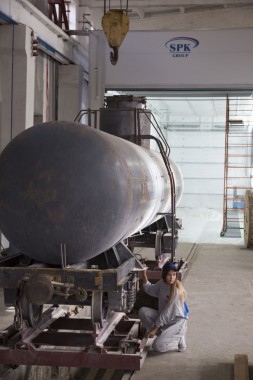 Покрасочно-сушильная камера для локомотивов для Музея РЖД г. Екатеринбург