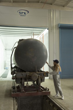 Покрасочно-сушильная камера для локомотивов для Музея РЖД г. Екатеринбург