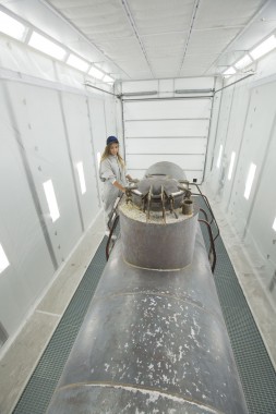 Покрасочно-сушильная камера для локомотивов для Музея РЖД г. Екатеринбург