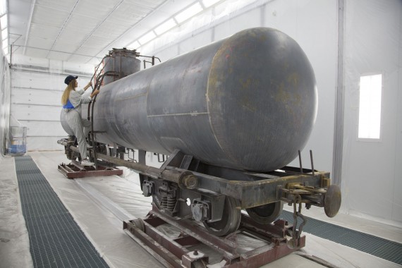 Покрасочно-сушильная камера для локомотивов для Музея РЖД г. Екатеринбург