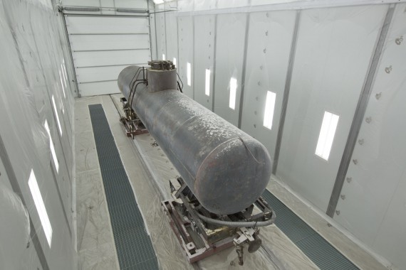 Покрасочно-сушильная камера для локомотивов для Музея РЖД г. Екатеринбург