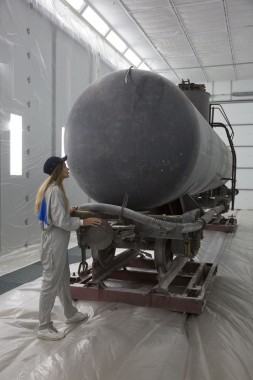 Покрасочно-сушильная камера для локомотивов для Музея РЖД г. Екатеринбург