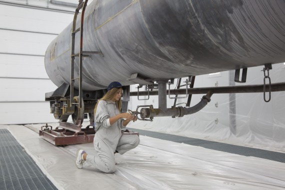 Покрасочно-сушильная камера для локомотивов для Музея РЖД г. Екатеринбург