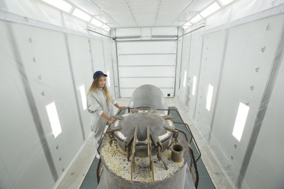 Покрасочно-сушильная камера для локомотивов для Музея РЖД г. Екатеринбург