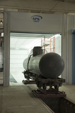 Покрасочно-сушильная камера для локомотивов для Музея РЖД г. Екатеринбург