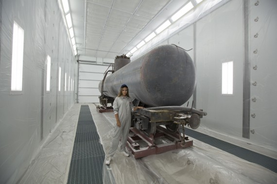 Покрасочно-сушильная камера для локомотивов для Музея РЖД г. Екатеринбург