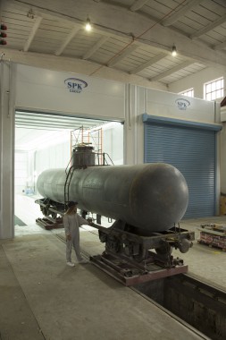 Покрасочно-сушильная камера для локомотивов для Музея РЖД г. Екатеринбург