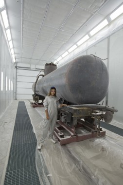 Покрасочно-сушильная камера для локомотивов для Музея РЖД г. Екатеринбург