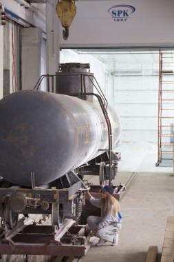 Покрасочно-сушильная камера для локомотивов для Музея РЖД г. Екатеринбург