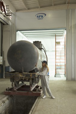 Покрасочно-сушильная камера для локомотивов для Музея РЖД г. Екатеринбург