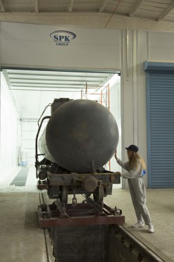 Покрасочно-сушильная камера для локомотивов для Музея РЖД г. Екатеринбург