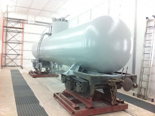 Покрасочно-сушильная камера для локомотивов для Музея РЖД г. Екатеринбург