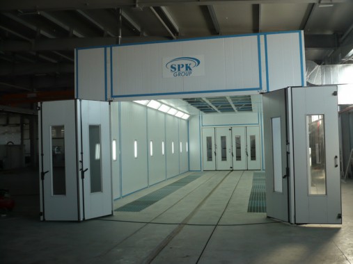 Окрасочно-сушильная камера для окраски металлоконструкций и ферм SPK 15.4.6. Италия Окрасочно-сушильная камера для окраски металлоконструкций и ферм SPK 15.4.6. Италия