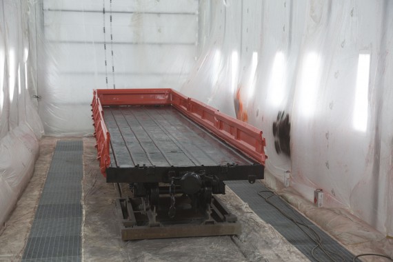 Покрасочно-сушильная камера для локомотивов для Музея РЖД г. Екатеринбург