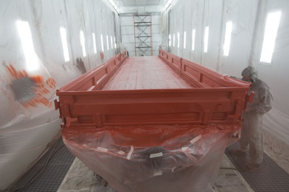 Покрасочно-сушильная камера для локомотивов для Музея РЖД г. Екатеринбург