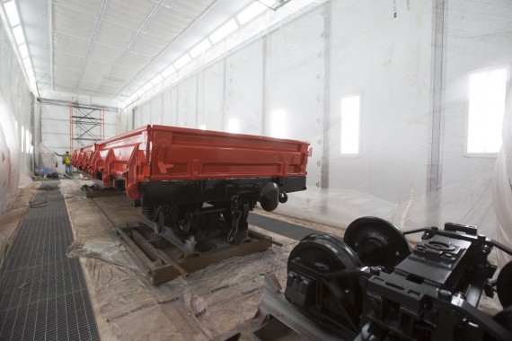 Покрасочно-сушильная камера для локомотивов для Музея РЖД г. Екатеринбург