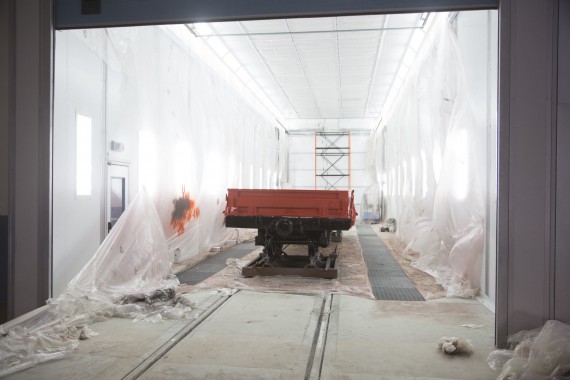 Покрасочно-сушильная камера для локомотивов для Музея РЖД г. Екатеринбург