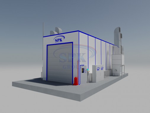 Окрасочно-сушильная камера для спецтехники SPK-15.6.6
