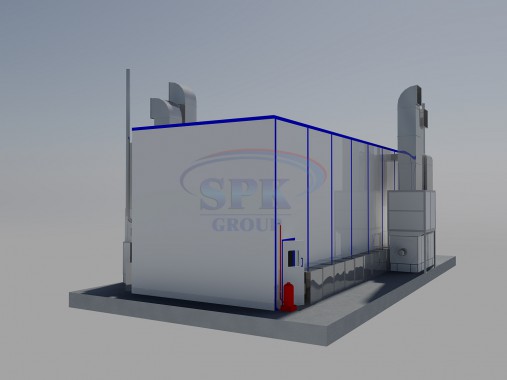 Окрасочно-сушильная камера для спецтехники SPK-15.6.6