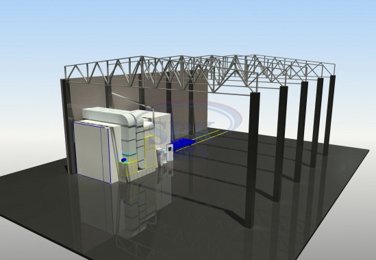 Окрасочно-сушильная камера для металлических каркасов электрических шкафов SPK-10.4.5 Окрасочно-сушильная камера для металлических каркасов электрических шкафов SPK-10.4.5