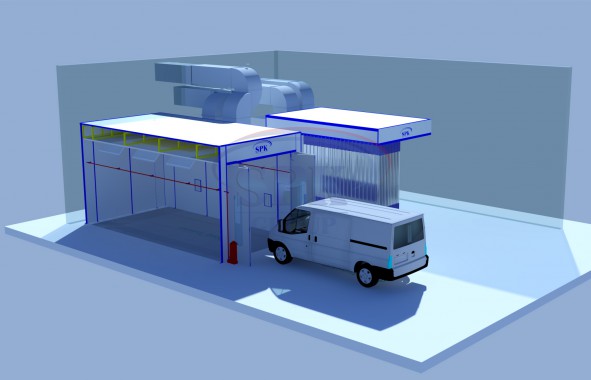 Комплекс подготовки и окраски для коммерческой техники SPK-8.4.8