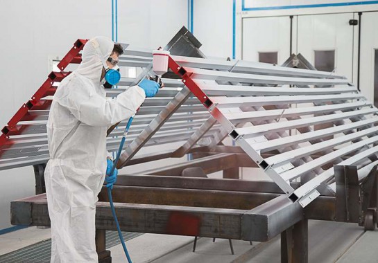 Окрасочно-сушильная камера для окраски металлоконструкций и ферм SPK 15.4.6. Италия Окрасочно-сушильная камера для окраски металлоконструкций и ферм SPK 15.4.6. Италия