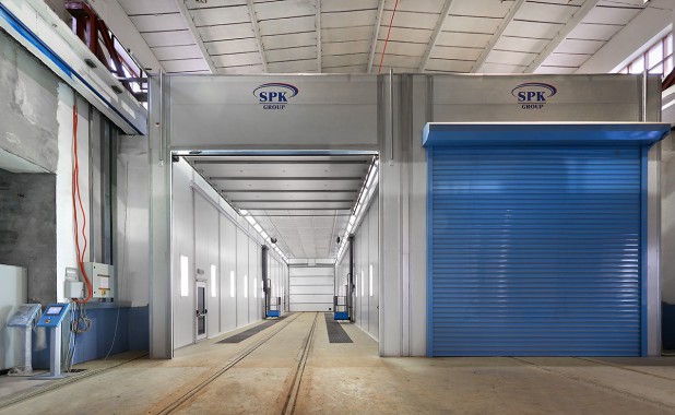 Покрасочно-сушильная камера для локомотивов для Музея РЖД г. Екатеринбург