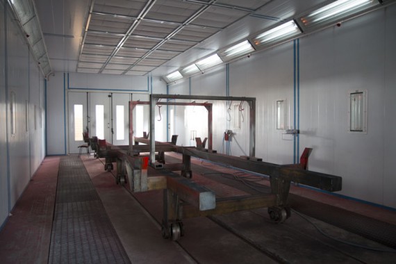 Окрасочно-сушильная камера для окраски металлоконструкций и ферм SPK 15.4.6. Италия Окрасочно-сушильная камера для окраски металлоконструкций и ферм SPK 15.4.6. Италия