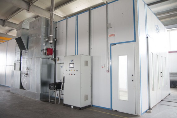 Окрасочно-сушильная камера для окраски металлоконструкций и ферм SPK 15.4.6. Италия Окрасочно-сушильная камера для окраски металлоконструкций и ферм SPK 15.4.6. Италия