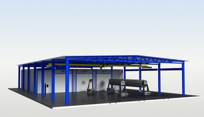 Комплекс подготовки поверхности для труб SPK - 15.21.5 Комплекс подготовки поверхности для труб SPK - 15.21.5