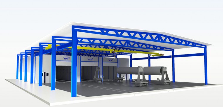Комплекс подготовки поверхности для труб SPK - 15.21.5 Комплекс подготовки поверхности для труб SPK - 15.21.5